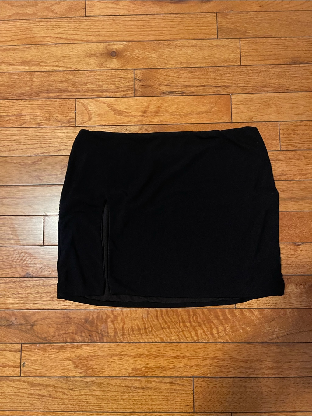 Princess Polly Black Mini Skirt With Side Slit